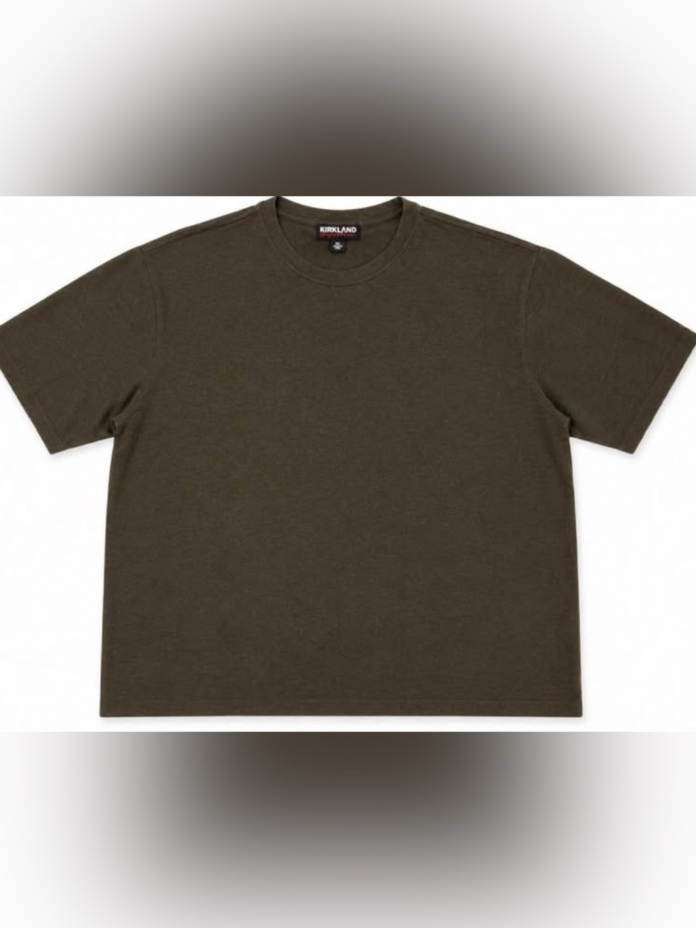 Kirkland Signature Kids Short-Sleeve Crew Tee in Olive